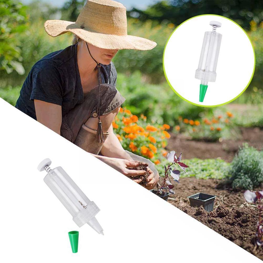 1pc Mini Seeder Sower Dispense Manual Seeding Tools Flower Pot Flower Seeder Plantation Garden Kit Bed Tools Garden Supplies