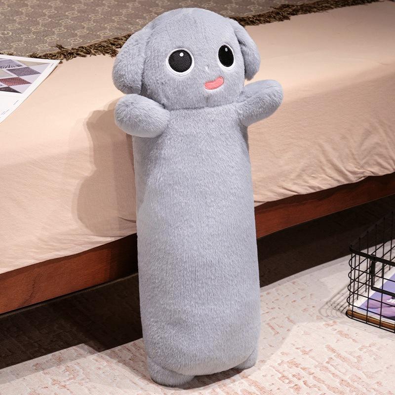 Cute Dog Long Throw Pillow Plush Toy Doll Teddy Dog Doll Girl Company Soothing Doll