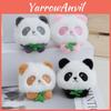 Cute Panda Stuffed Animal Plush Keychain Soft Lovable Charm Toy For Bags And Gifts
