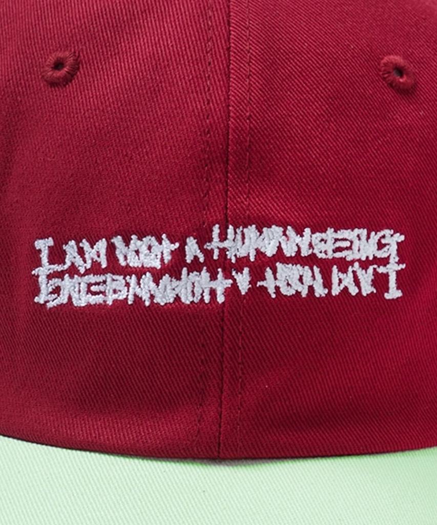 Aimnaseohyumeonbiing Basic Logo Multicolor Cap - Red&Light Green