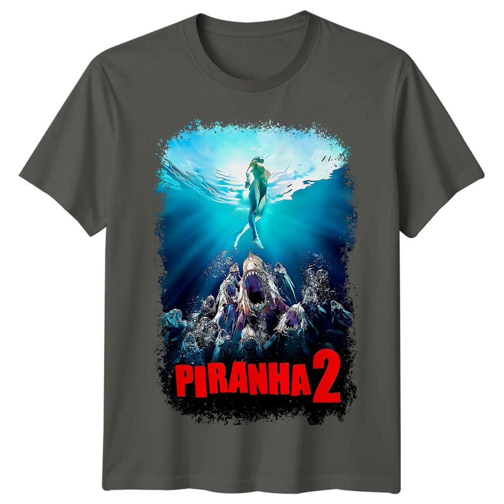 Piranha II The Spawning 1982 Movie Poster Inspired TShirt Retro 80s Tee