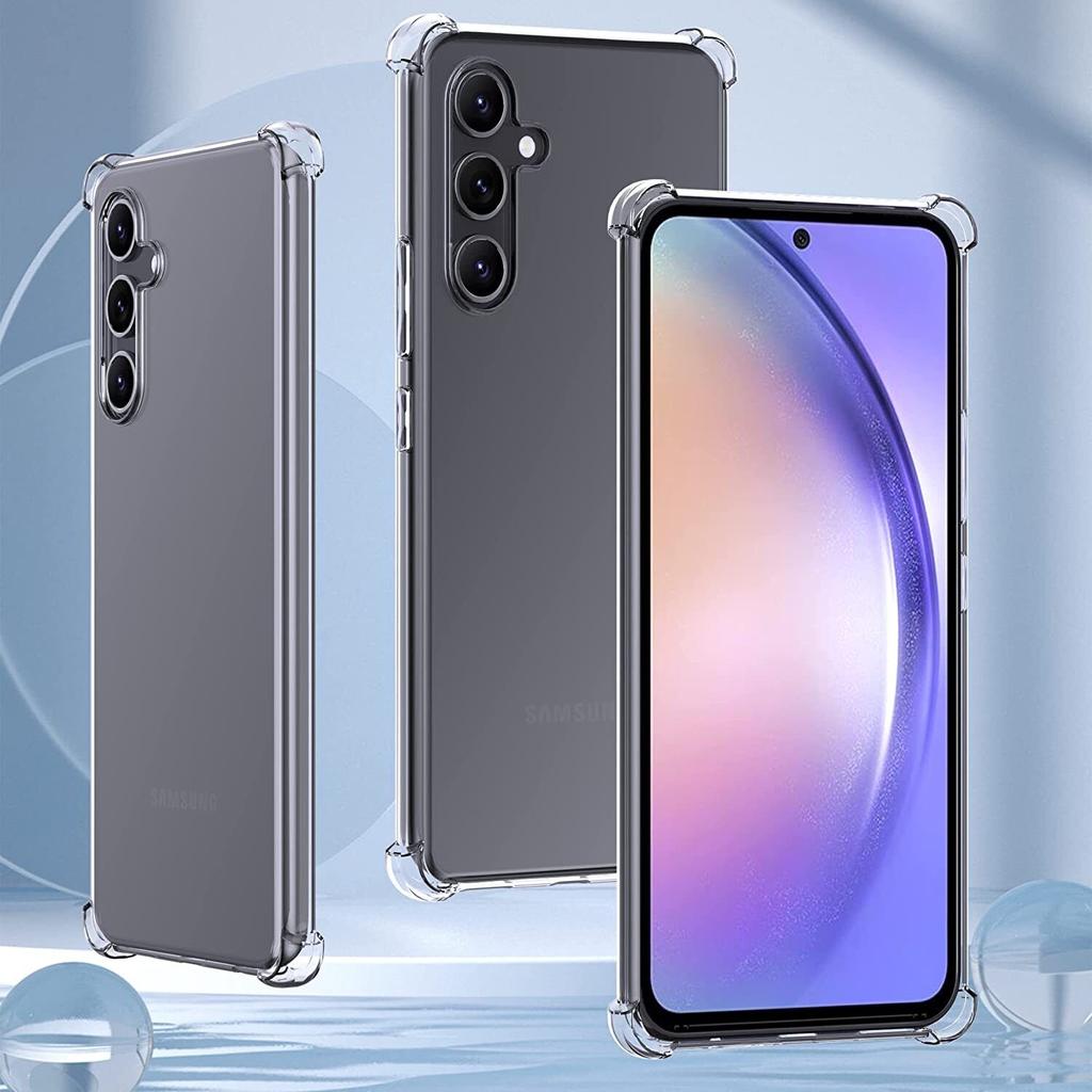 Shockproof Airbag TPU Case for Samsung Galaxy A15 A25 A35 A55 A05 A14 A34 A54 A04 A13 A33 5G Protective Transparent Ultra Thin Clear Protection Cover