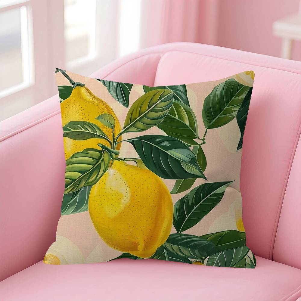 Fruit Lemon Pillow Cover Design Cushion Cover Decor Holiday Decorati