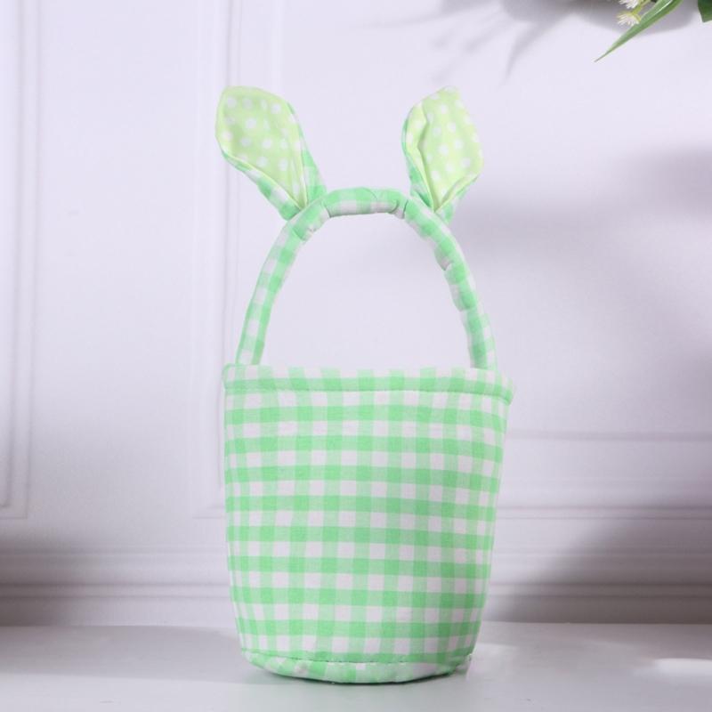 Portable Hanging Easters Decors Basket Rabbits Shape Easters Organizers  Basket For Kids Room Decors And Gift Presentation