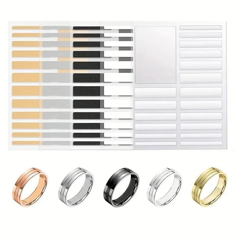 For Any Rings Size Adjust Stickers Silicone Transparent Big Size Ring Invisible Fixed Tightener Reducer Resizing Jewelry Tools