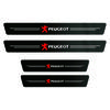 Carbon Fiber Car Sticker Threshold Protection Strip Waterproof Protective Film For Peugeot 208 3008 308 2008 207 107 508 607 106
