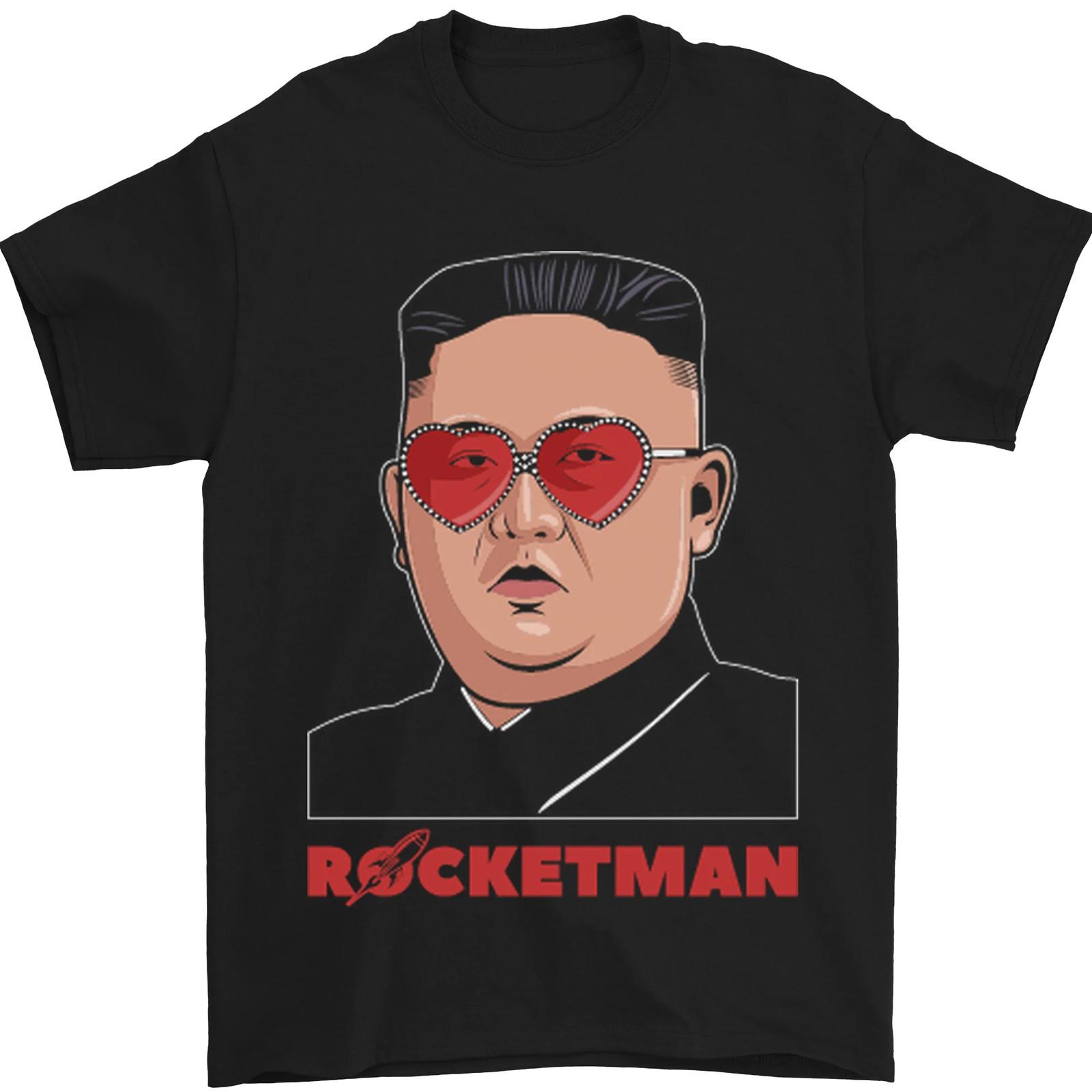 

Rocket Man Kim Jong-un Missile Test Funny Mens T-Shirt 100% Cotton 5XL різнокольоровий