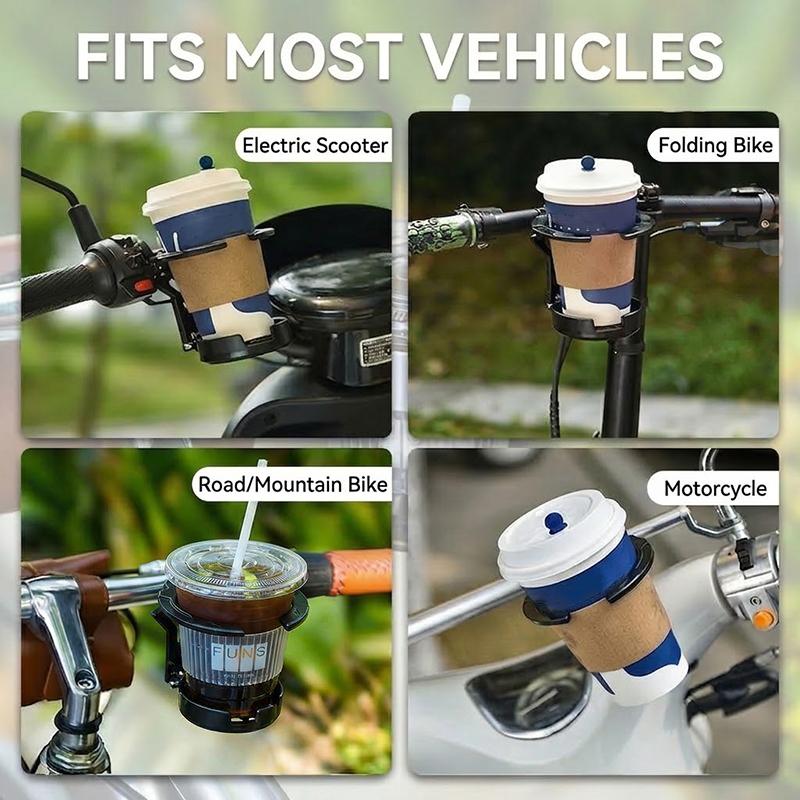 Motorcycle Electric Vehicle Folding Cup Holder With Sturdy Build And Anti Slip Design Perfect For Daily Riding Road Trips