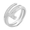Silver Ring with Cubic Zirconia, Product Weight 4.23 G (2206477)