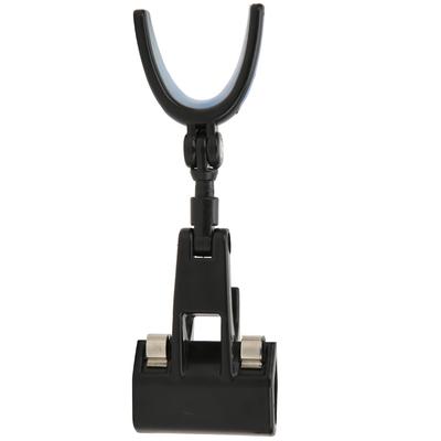 Plastic Portable Luminous Head 360 Degrees  Rotating Fishing Rod Bracket Holder Back Hanging StandShort