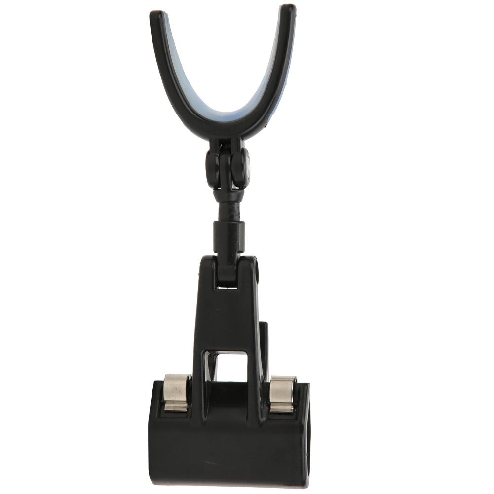 Plastic Portable Luminous Head 360 degrees Rotating Fishing Rod Bracket Holder Back Hanging Stand