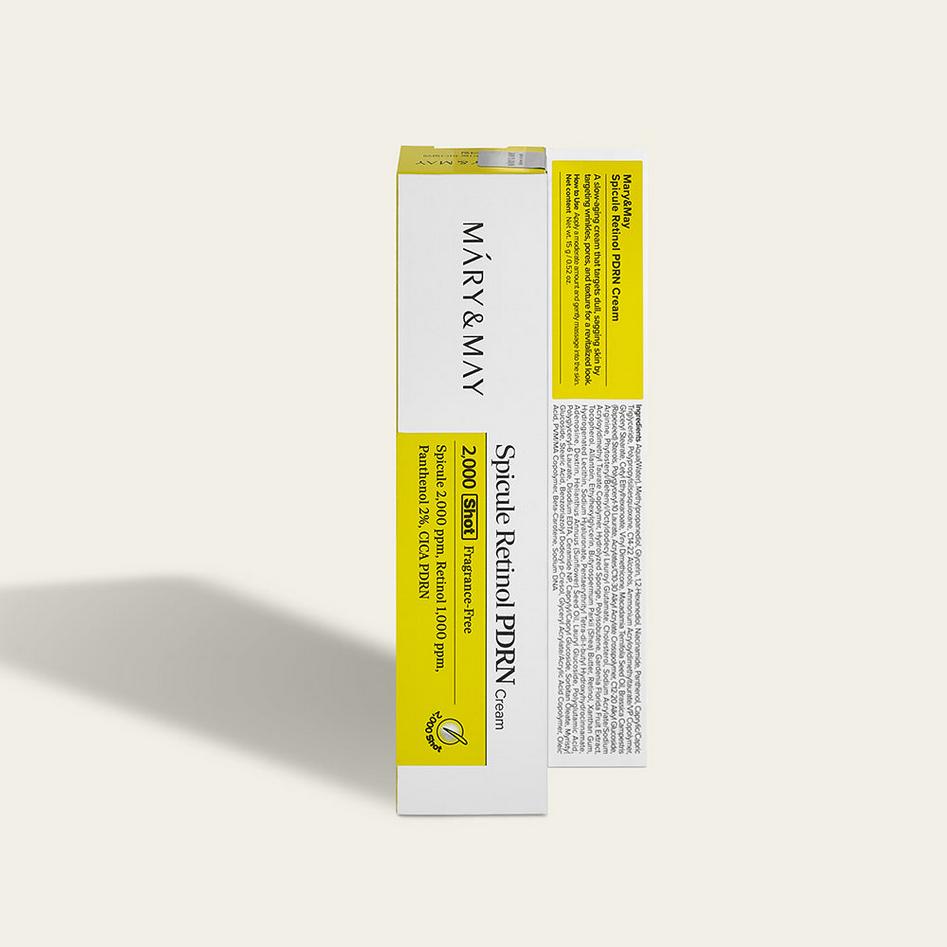 Mary&May Spicule Retinol PDRN / Collagen PDRN Cream 15g / Anti-Aging, Moisturizing, Korean Cosmetics, Kbeauty Retinol