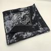 Trifong Paisley Bandana Black Tie-Dye Cotton 100% Adults 55cm X 55cm Black