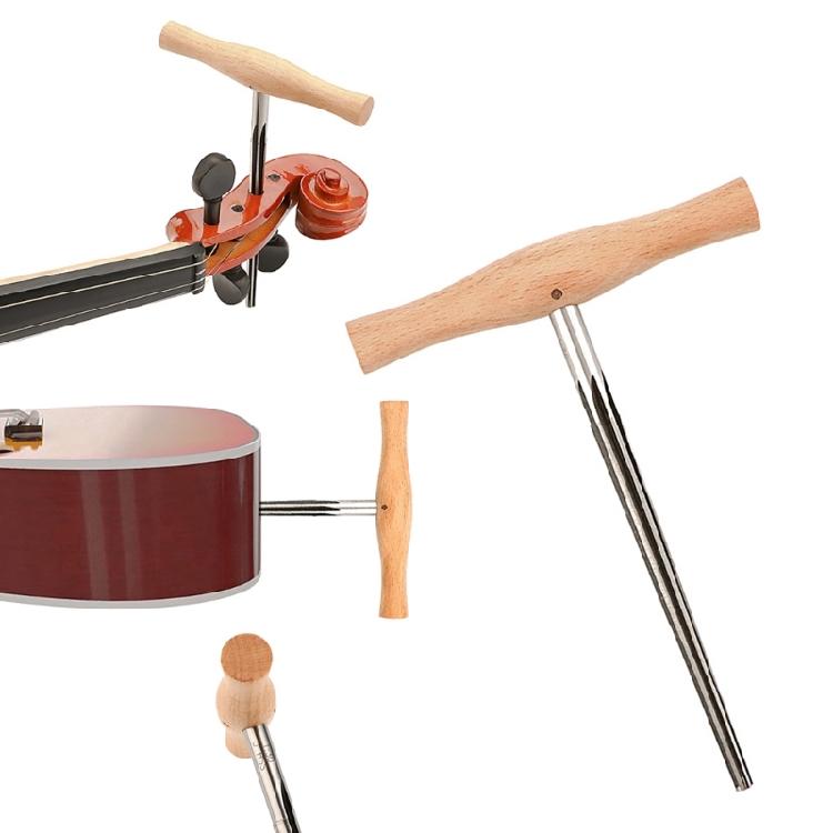 Violin/Viola Peg Hole Reamer 1:30 Taper T Handle Bridge Pin Reamer with Wood Handle Violin Making Tool Enduring