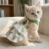 Cotton Dog Cake Skirt Comfortable Summer Cat Clothes Pet Clothing Puppy Princess Skirt  Daily Walk