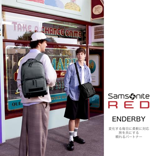 [Samsonite Red] Shoulder Bag Crossbody Bag Korean Design ENDERBY Cross Bag Front Zipper Pocket Padded Shoulder Strap Desert Beige