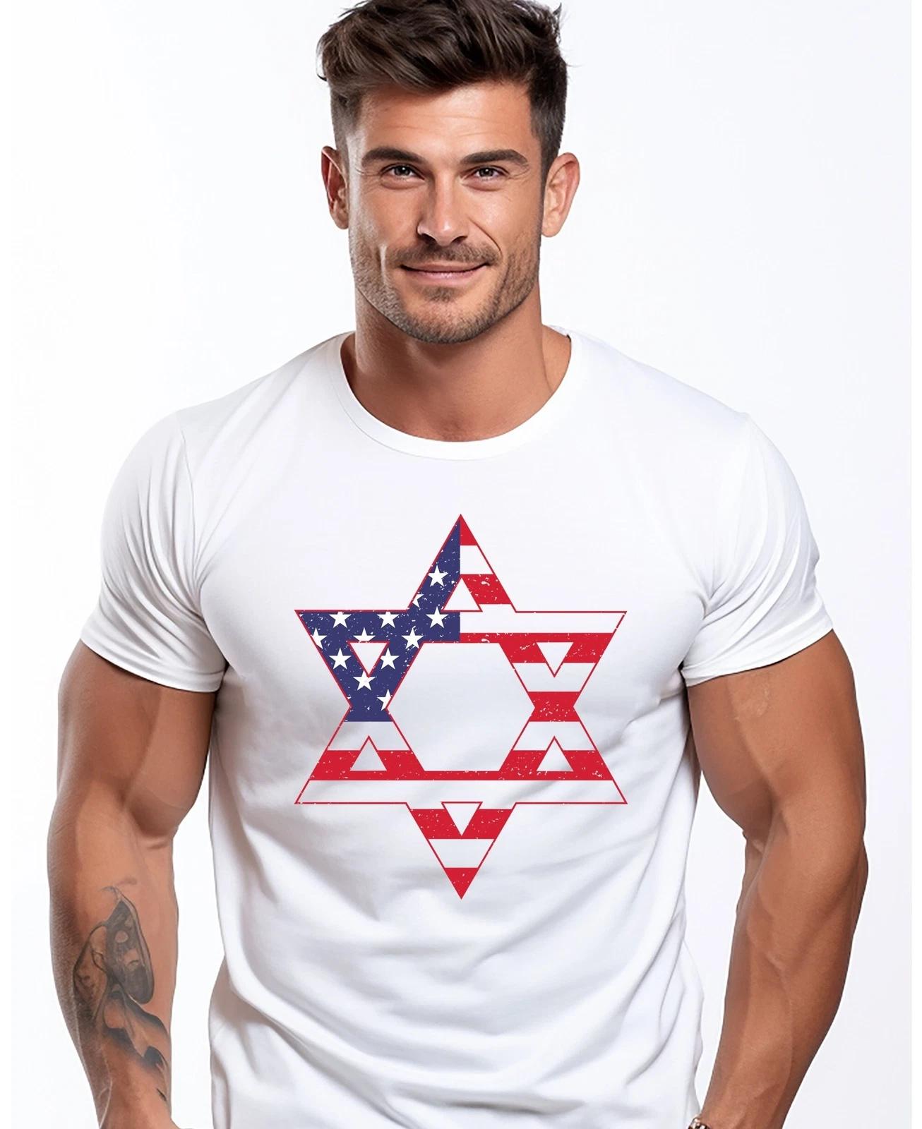Israeli USA Hybrid Flag, Israel IDF Tzahal , Israel T T-shirts, Patriotic S