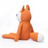 FLUFFYFUN 100% Cotton Baby Toy, Fox Plush Toy, 18cm (Orange)