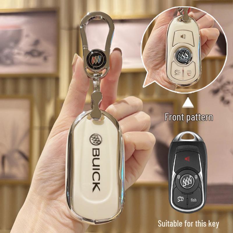 High-End Key Case for Buick: GL8, Envision S, LaCrosse ES, Landzun, Verano Plus, Regal - Women's Edition.