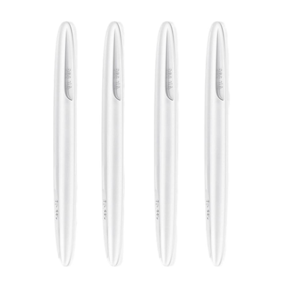 4Pcs Shock-Absorbing Design  Black White Silica Gel Car Crash Strip  Transparent for Most Vehicles