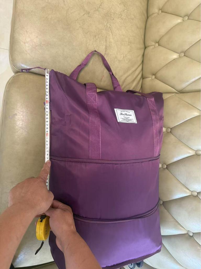 Rolling Travel Bag with Folding Handle