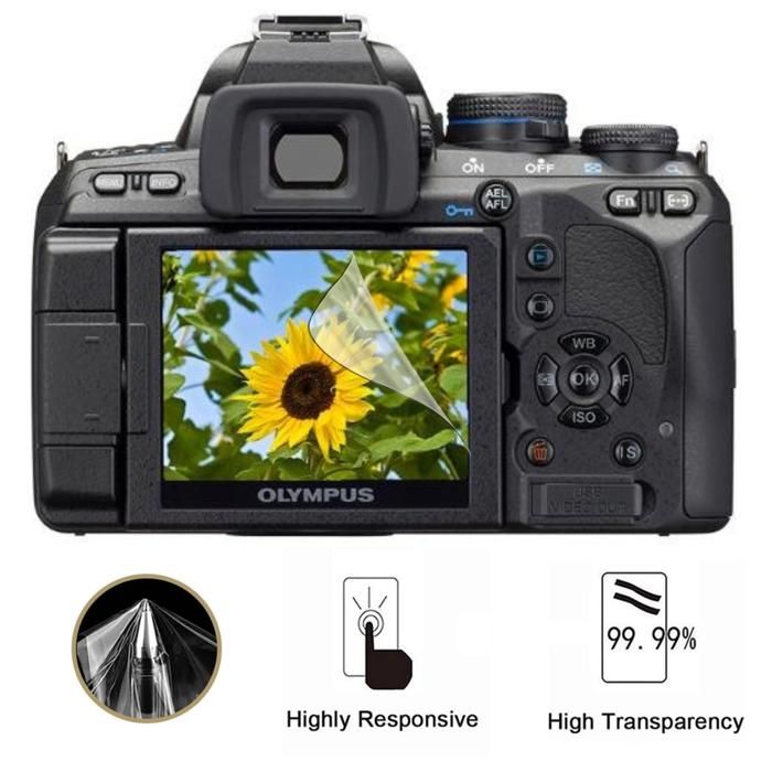 Protection écran - Phonillico - Olympus E-620 - Pack de 2 - Film Plastique Résistant - Ultra Mince