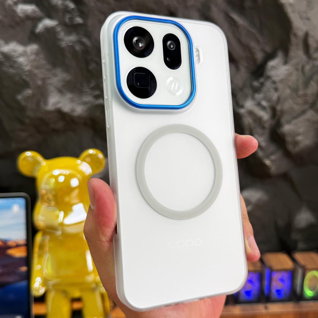 For OPPO Find X9 Pro Case For MagSafe Magnetic Simple Matte Transparent Skin Feel Lightweight PC Hard Cover Non-Slip Bumper
