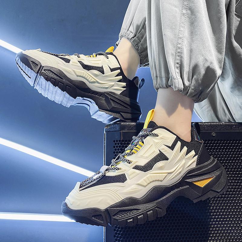 New Fashion Men And Women 's Four Seasons Comfortable Thick Sole Shoes Students Boys Girls Trending Soft Sole Breathable Casual Running Sneakers