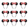 12PCS WholesaleWomen Girl Mouse Ears Headbands Hair Hoop Party Cosplay Bows Hairband Headwear Fashion Hair Accessories