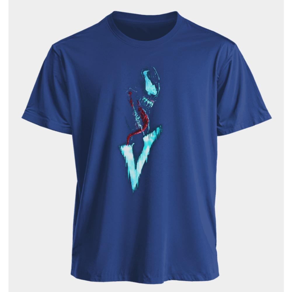 Men's and Women's T-shirts Venom Summer American Spring and Autumn Casual Sports Harajuku Fashion Printed Short Sleeves