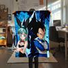 Koc flanelowy z nadrukiem Dragon Ball, Wysokiej jakości, Wygodny na wszystkie pory roku, Wystrój domu, Ciepło i komfort