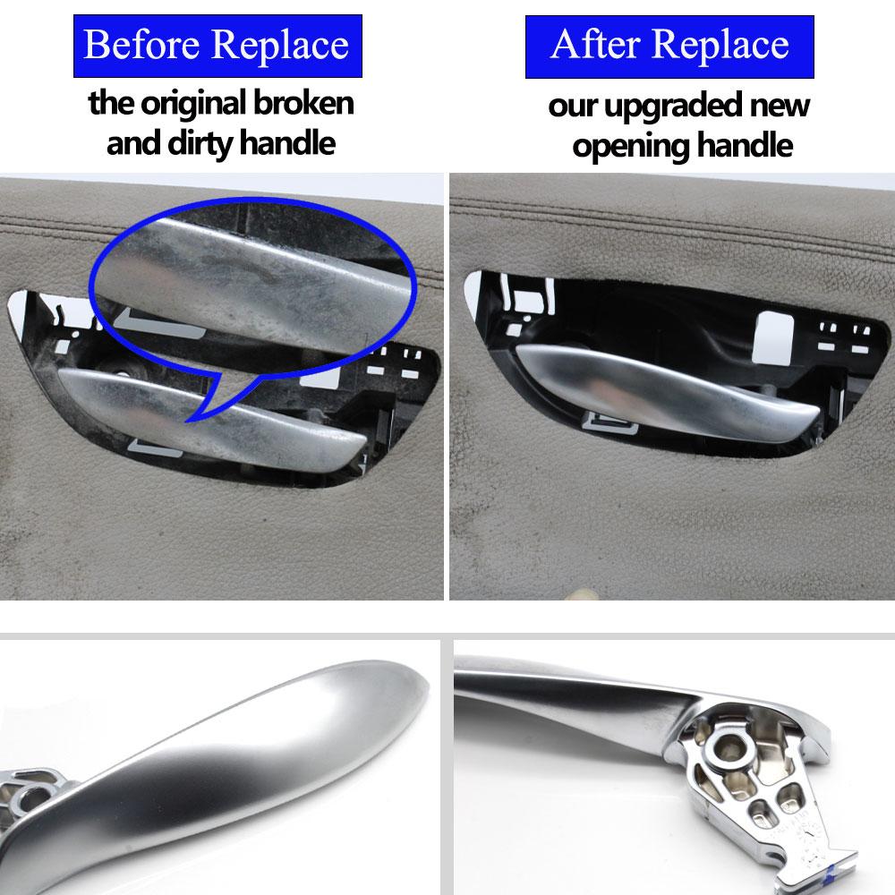 Wnętrze samochodu lewe prawe drzwi chromowany uchwyt do otwierania dla BMW serii 5 F10 F11 F18 520 523 525 528 535 2010 2011 2012