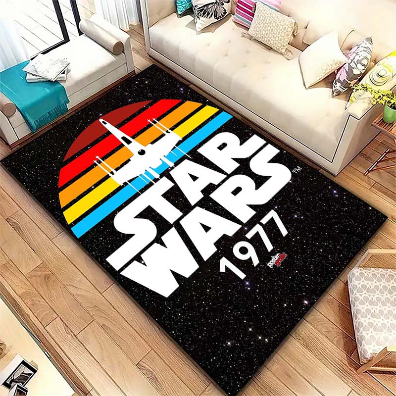 Star Wars Galaxy Printed Rug Non-Slip Floor Mat for Living Room Bedroom Kids Room Home Decor