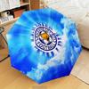 Leicester Football Club Crest Automatic Folding Umbrella - 8-Rib Travel Umbrella with Auto Open/Close & Portable Gifts for Holidays or Birthdays