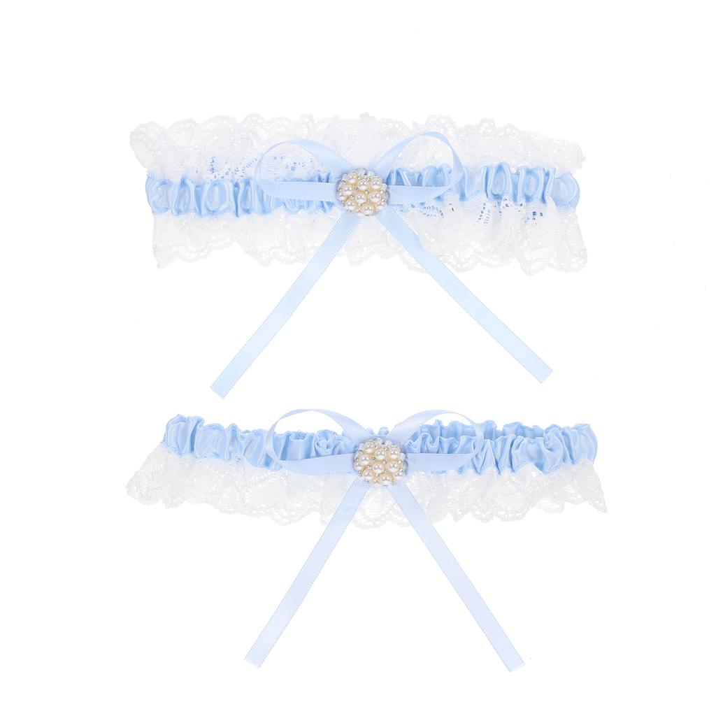 Belt Bowknot Garters Bride Lace European and American for Wedding Leg Bridesmaid