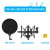 YOUSHARES Bluebird Shock Mount, Pop Filter, Windscreen, and Shock Mount for Reduced Vibration Noise, Microphone Boom Arm for Bluebird SL Microphone