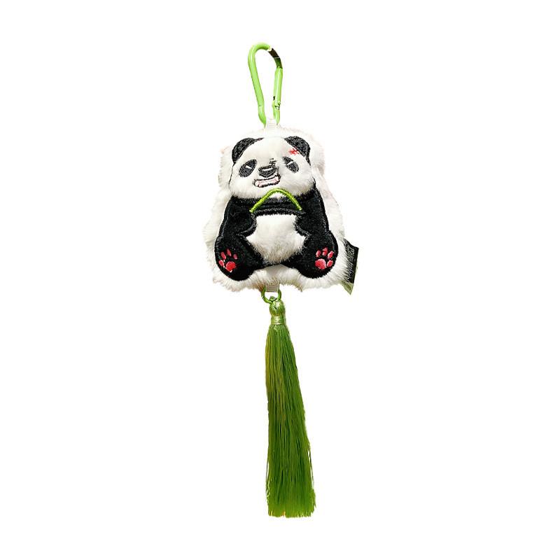 Aromatherapy Cartoon Panda Pendant With Plush Texture For Car And Decoration Bag