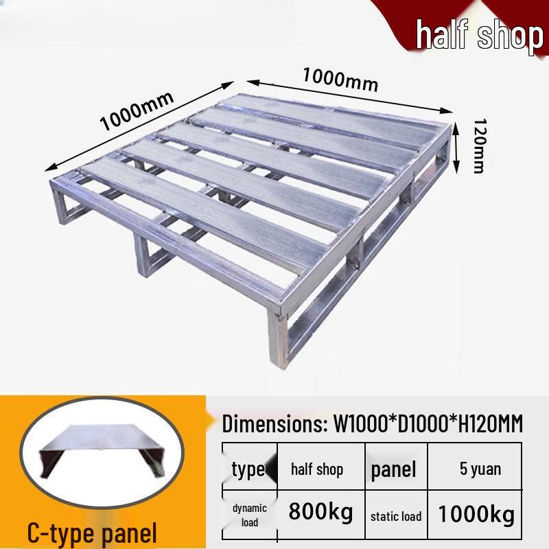 Heavy-Duty C-Type Half-Deck Iron Pallet
