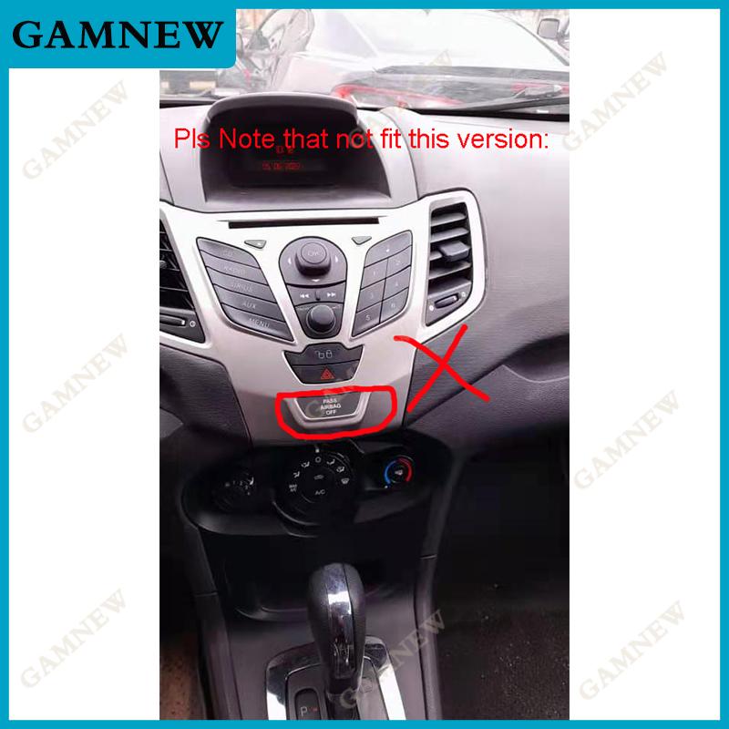 7 Inch 2Din Car Fascia Radio Panel for FORD Fiesta 2008-2017 Audio Frame Dash Fitting Kit Install Facia Face Plate