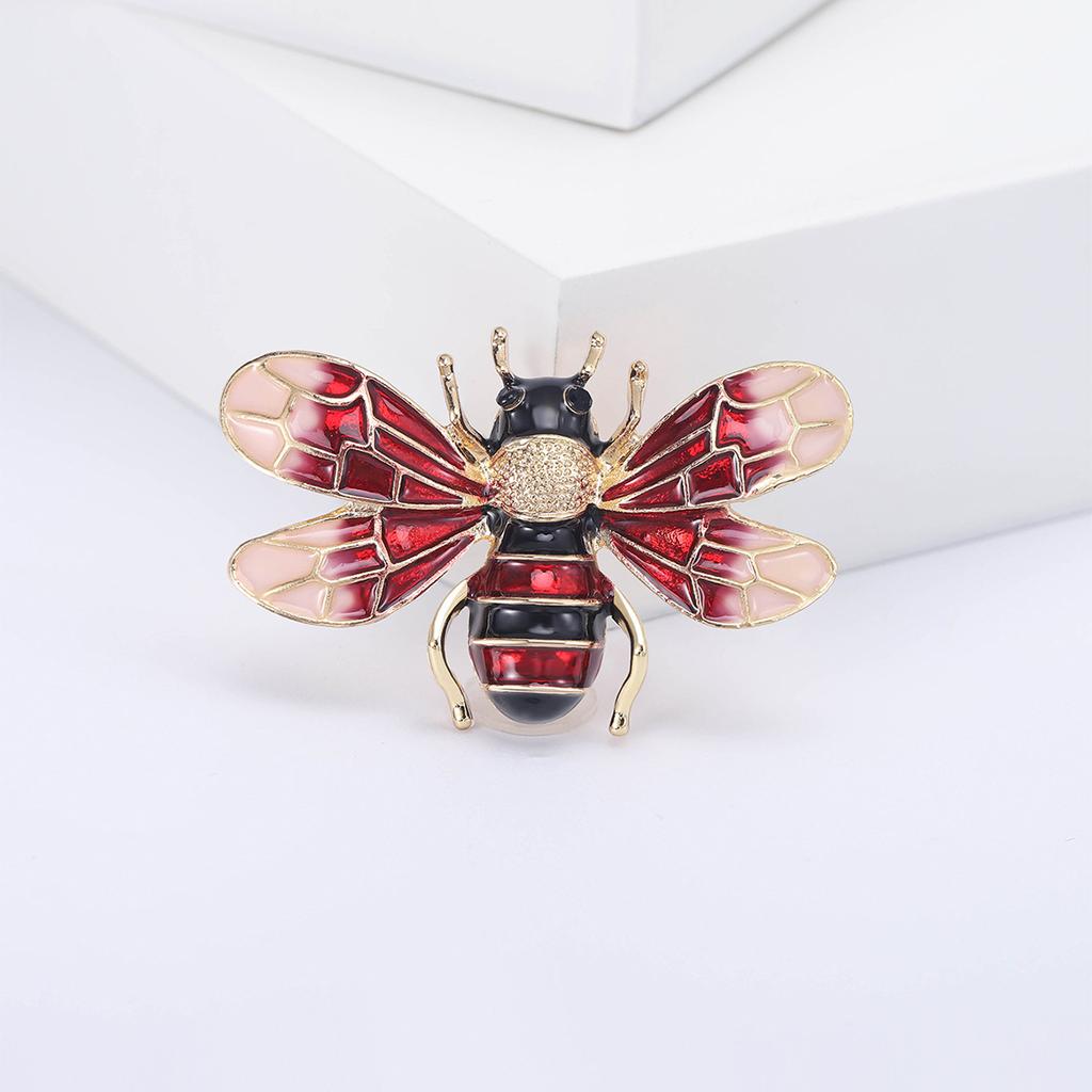 Drip Oil Painted Bee Brooch Delicate Gay Insect Corsage