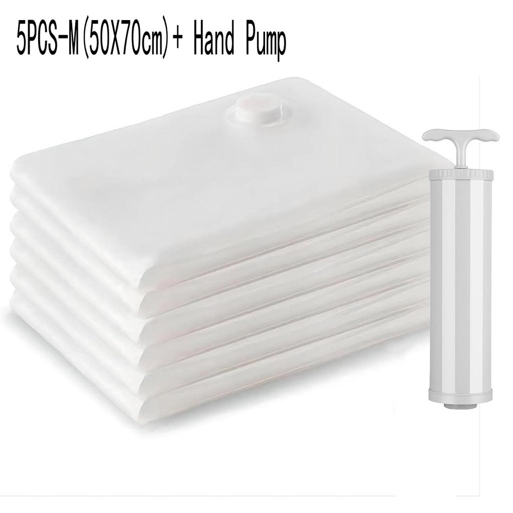 Multiple Sizes Vacuum Storage Bags with Pump Vacuum Sealed Bags for Organizer  Space Saver Bags For Clothes Clothing Organizer