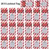 SAFBY Circuit Breaker Lockout Device - Lockout Tagout Kit 20 PCS Breakers Lockout Universal Electrical for Loto Station Lock Out Tag Out Set(20 pcs