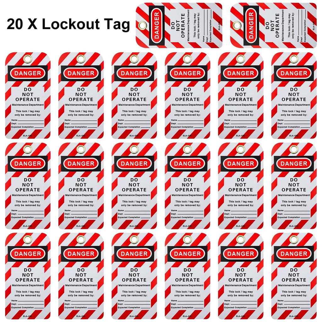 SAFBY Circuit Breaker Lockout Device - Lockout Tagout Kit 20 PCS Breakers Lockout Universal Electrical for Loto Station Lock Out Tag Out Set(20 pcs