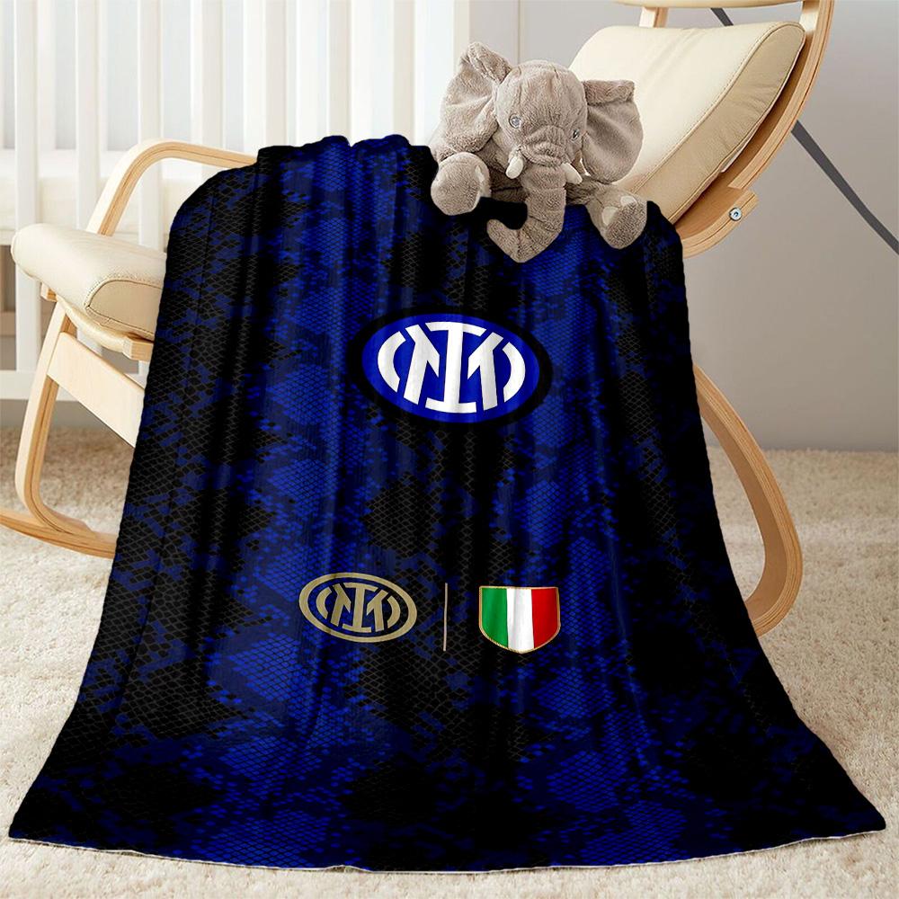 Inter Milan Blanket Durable Comfort Perfect For Bedding Couch Picnics Four Seasons Universal Stylish Decor Ideal Gift For Birthday Valentine'S Day