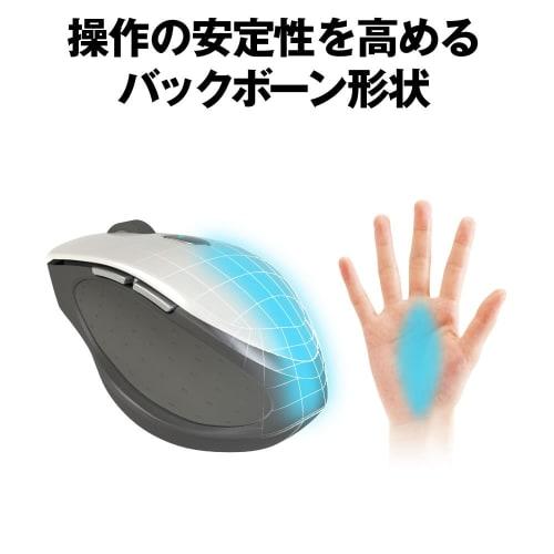 Buffalo BUFFALO Bezdrátová BlueLED 5tlačítková myš Neofit Velikost M Černá BSMBW515MBK