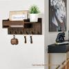 Moderne minimalistische Wandmontage-Schlüsselablage aus Massivholz für den Eingangsbereich