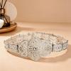 Retro Caucasian Wedding Style Metal Waist Belt for Formal Women's Gown