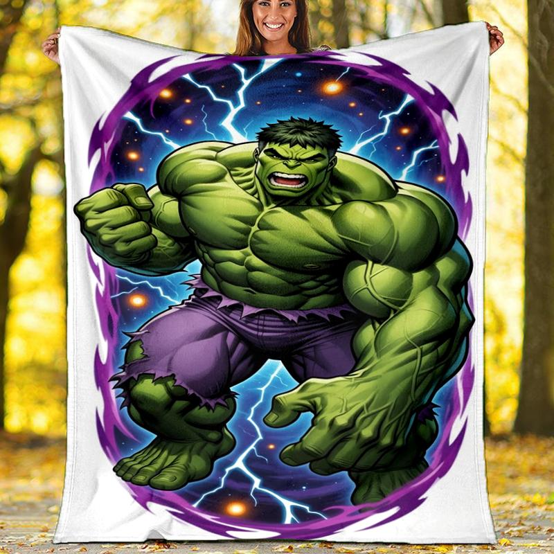 Hulk Power Print Flannel Blanket, Soft Warm Lightweight Throw Blanket for living Room,Sofa Bed Camping office