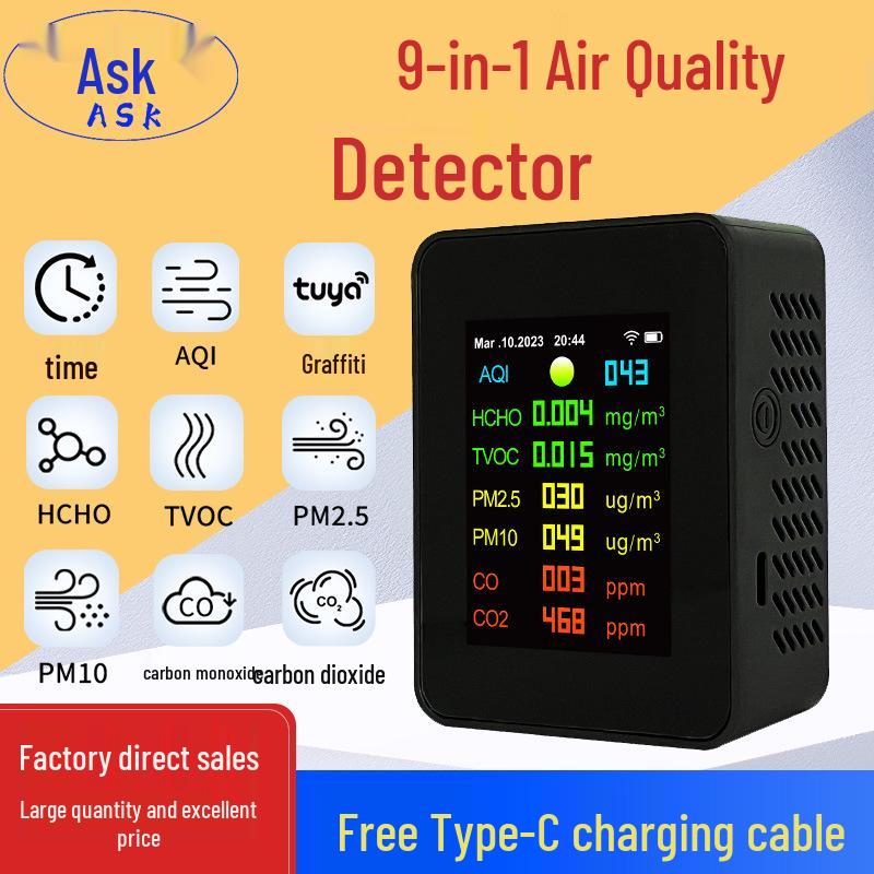 Smart Air Quality Detector: Formaldehyde, CO2, and TVOC Sensor