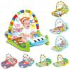 Дитячі тренажерні зали та ігрові килимки 5 в 1 Baby Gym Play Mat Нековзкий ігровий килимок Дитячі дитячі килимки з різнокольоровими іграшками та музикою для 0-36 місяців